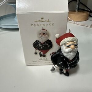 HALLMARK‎ KEEPSAKE Harley Davidson Jolly Rider Ornament NICE Fast Free Shipping!